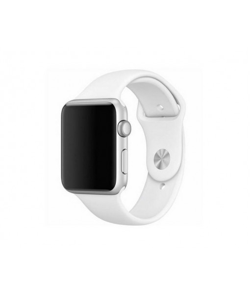 Curea Goospery Silicone Band Compatibila Cu Apple Watch 4 / 5 / 6/ SE 44MM, Silicon, Alb